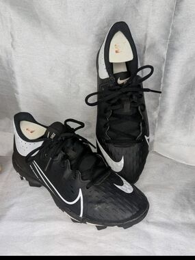 Nike Men's Baseball/Softball Cleats Black/White US 8 Medium